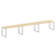 Рабочая станция Metal System Style БО.СМ-3.4 4800x720x750 (Дуб Наварра/Серый металл)