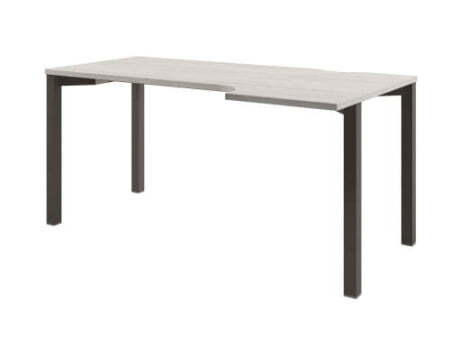 Стол эргономичный на металлокаркасе правый Solution D-52 1600x880x750 (Акация Морава/ТрюфельКоричневый)