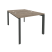 Рабочая станция на П-образном м/к Onix O.MP-D.RS-2.1.7 980x1475x750 (Тиквуд Темный/Белый Металл)