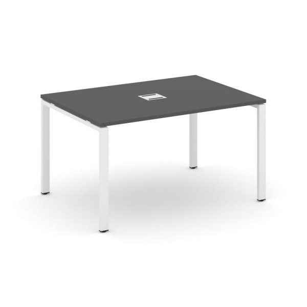Стол переговорный SN-6P.SPRG-001 (980х980х750) (Антрацит/Металл Белый)