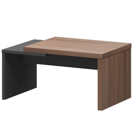 Стол журнальный Кортез KZH-09 900x550x450 (Темный шимо/Графит)