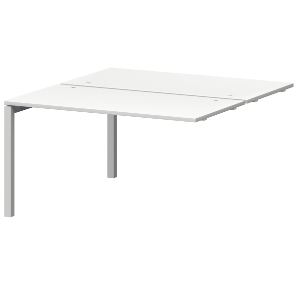 Модуль двойной универсальный на металлокаркасе Смарт СМС2-П-12К.149Э.Пр50 1200x1496x750 (Белый/Белый)