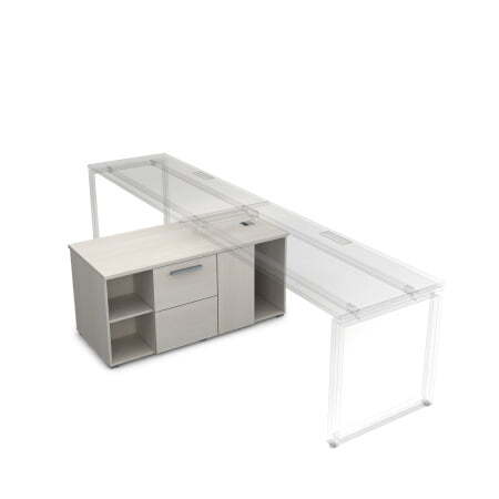 9Т.030 Тумба двухсторонняя (1300x600x620) (Ivory)