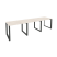 Рабочая станция на О-образном м/к Onix O.MO-RS-3.1.7 2940x720x750 (Тиквуд Темный/Белый Металл)