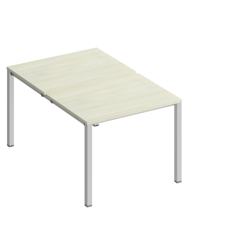 Рабочая станция на металлокаркасе КФ (2х100) Комфорт КФ К.1143 1000x1540x750 (Дуб шамони светлыйСерый)