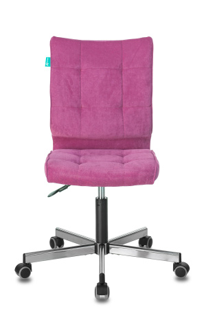 Кресло Бюрократ CH-330M/LT-15 без подлокотников малиновый крестовина металл (Компьютерное кресло CH-330M малиновый)