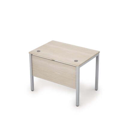 6МД.007 Стол рабочий (1000x700x750) (Шамони светлый/Алюминий матовый)