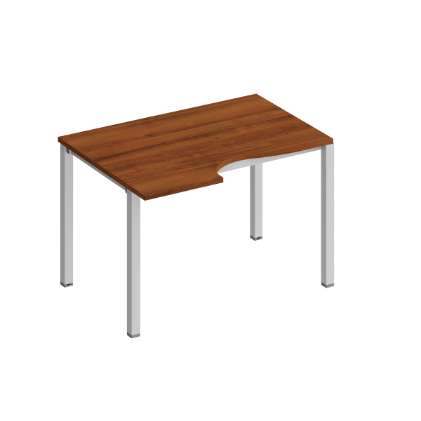 Стол эргономичный левый на металлокаркасе КФ Комфорт КФ К.1135 1200x900x750 (Французский орехСерый)