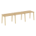 Рабочая станция на деревянных опорах Onix Wood OW.RS-3.1.7 2940x720x750 (Тиквуд Светлый/Дуб Темный)