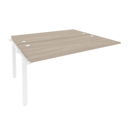 Наборный элемент рабочей станции на м/к Onix O.M-2.NRS-4.7 1580x1475x750 (Дуб Аттик/Белый Металл)