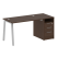 Рабочая станция Metal System Style БА.РС-СТП-1.2 1612x720x750 (Дуб Наварра/Серый металл)