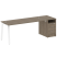 Рабочая станция Metal System Style БА.РС-СТП-1.5 2212x720x750 (Дуб Наварра/Серый металл)