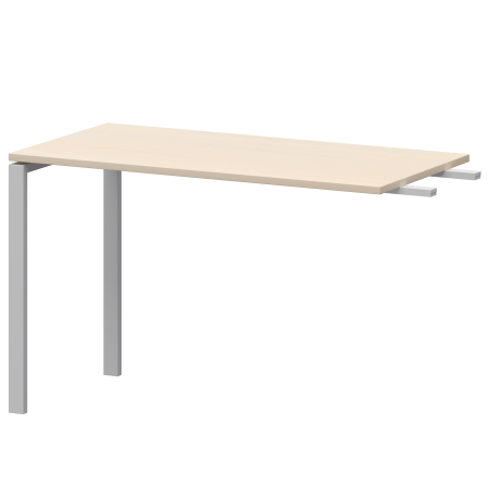 Бриф-приставка на металлокаркасе Арго-М АМ-120.60 1200x600x760 (Бук/Белый)