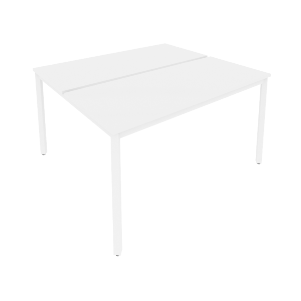 Рабочая станция на металлокаркасе Slim С.СП-5.2 1380x1235x750 (Белый/Белый металл)