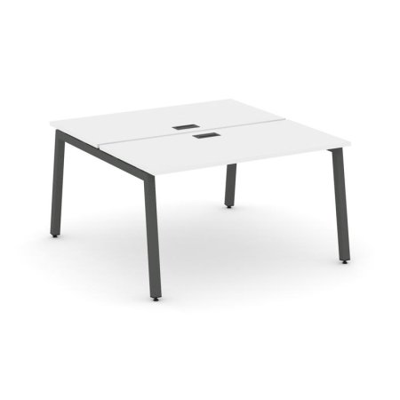 Рабочая станция 2-х сторонняя SN-5A.DRS-022 (1180х1632х750) (Белый/Металл Антрацит)