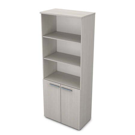 9Ш.005.7 Шкаф высокий с открытыми полками (800x450x2045) (Ivory)