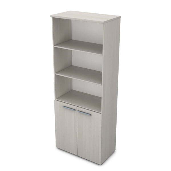 9Ш.005.7 Шкаф высокий с открытыми полками (800x450x2045) (Ivory)