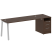 Рабочая станция Metal System Style БА.РС-СТП-1.5 2212x720x750 (Дуб Наварра/Серый металл)