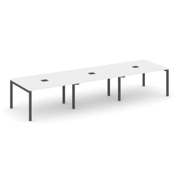 Стол переговорный SN-5P.SPRG-053 (4410х1180х750) (Белый/Металл Антрацит)