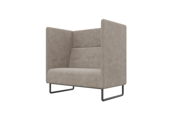 Диван одноместный BROS-1 (Pallada 03/Металл Черный)