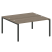 Рабочая станция Metal System Style БП.РАС-СП-2.4 1600x1475x750 (Дуб Наварра/Серый металл)