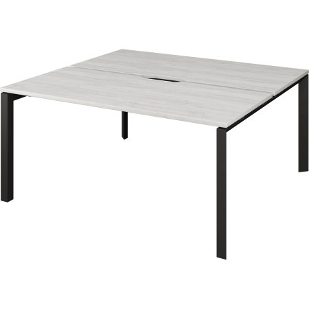 Бенч двойной на 2 рабочих места Аргентум-МП НТМП.П.Б2-120 1200x1496x750 (Сосна винтер/Антрацит)