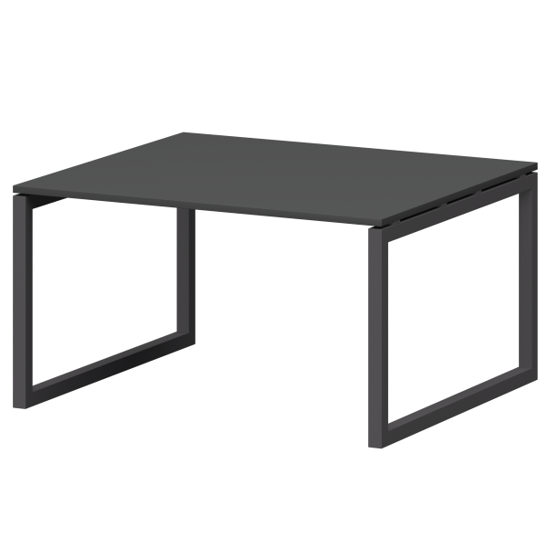 Стол переговорный на металлокаркасе Смарт СМСП-О-12.123.Пр50 1200x1236x750 (Графит/Антрацит)