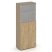 Шкаф высокий широкий ES.ST-1.7 (800х420х1977) (Латте/Капучино/Сатин матовый)
