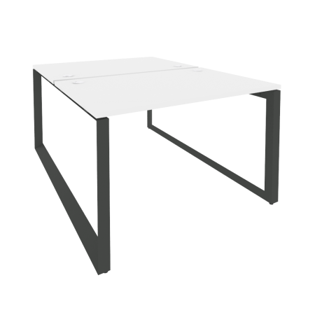 Рабочая станция на О-образном м/к Onix O.MO-D.RS-2.2.8 1180x1635x750 (Белый Бриллиант/Черный металл)