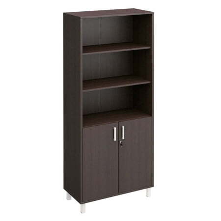 Шкаф для документов двери ДСП с замком + ниши Борн B 430-821-1 900x450x2074 (Венге)
