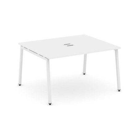 Стол переговорный SN-4A.SPRG-032 (1180х1180х750) (Белый/Металл Белый)