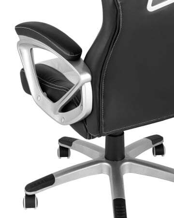 Кресло игровое TopChairs Continental белое (Геймерское кресло Continental белый)